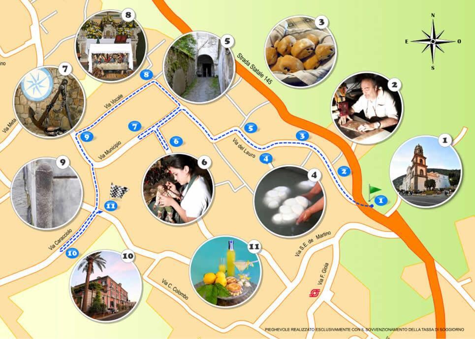 Villino L'Aranceto Sorrentino Bed & Breakfast Мета Екстериор снимка